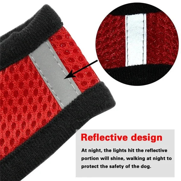 Cat and Dog Harness with Vest Polyester Mesh