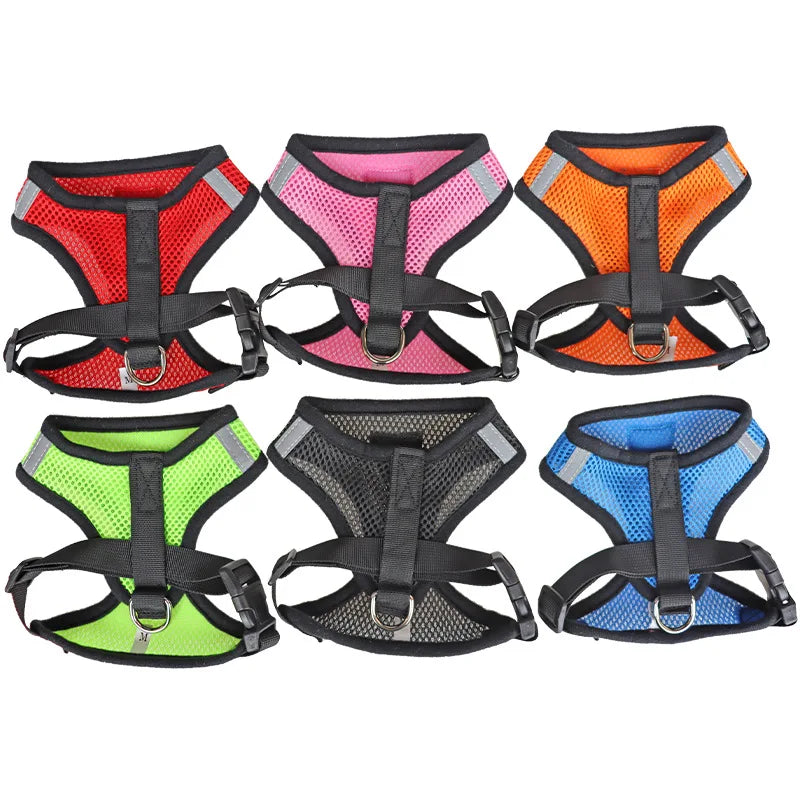 Cat and Dog Harness with Vest Polyester Mesh